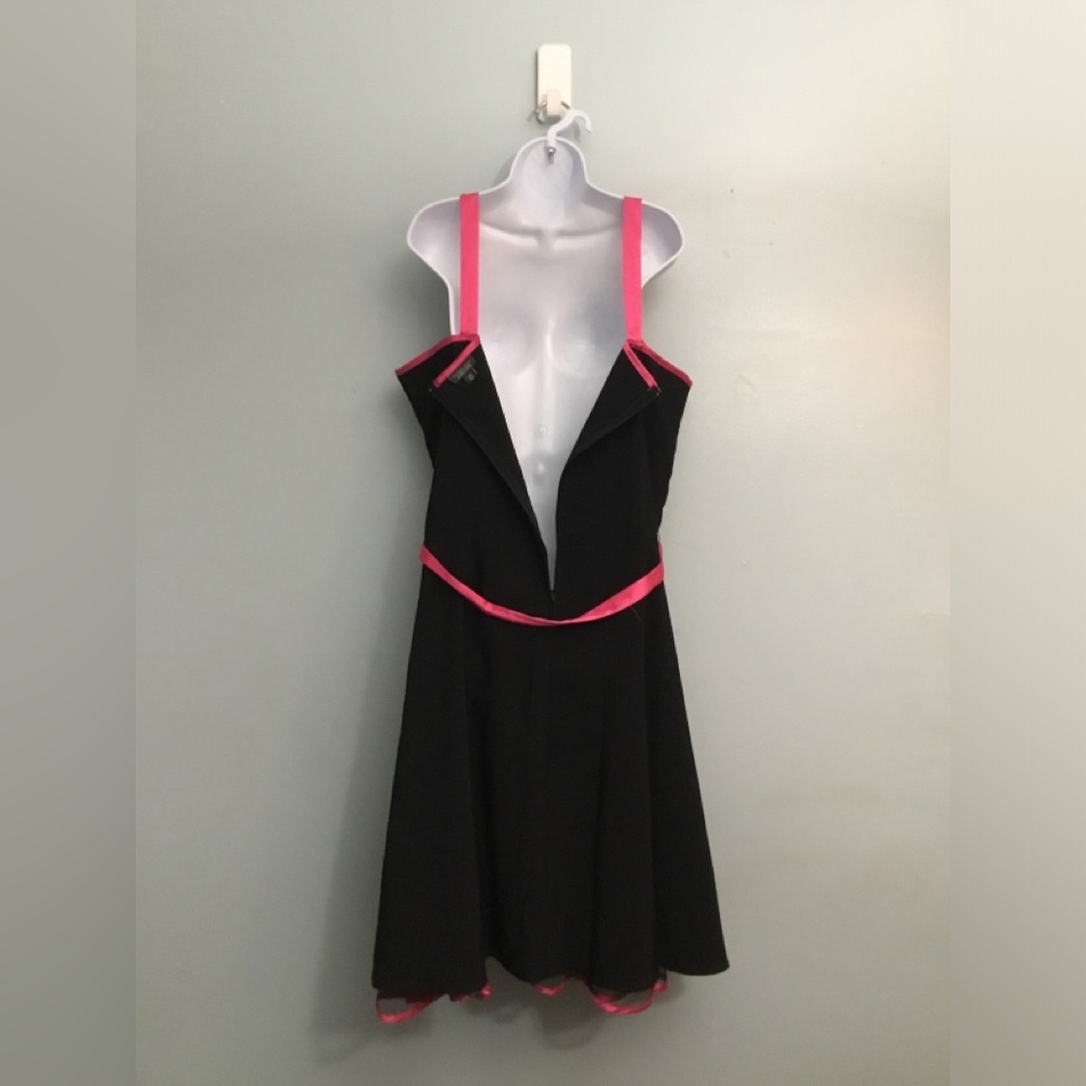 dressbarn Black Dress with Pink Trim - Picture 11 of 13